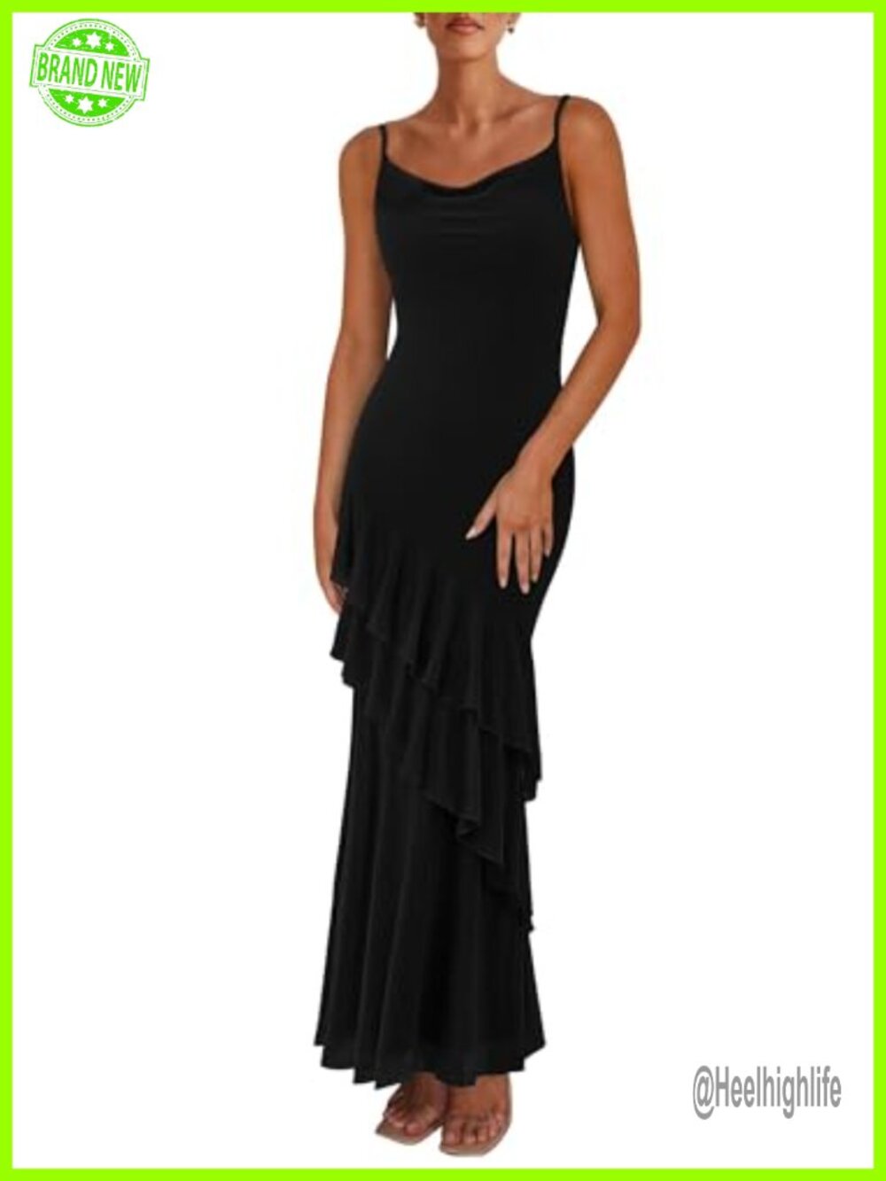 Women's Boho Floral Tiered Maxi Dress Sleeveless Bodycon Sundress